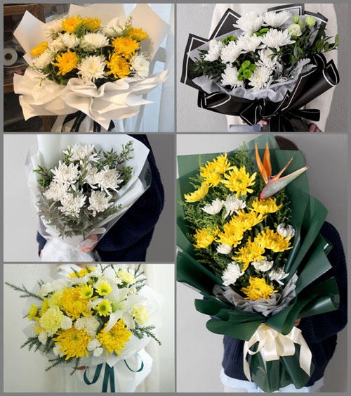 广东潮州市潮安区浮洋镇洪巷村白事花束代送